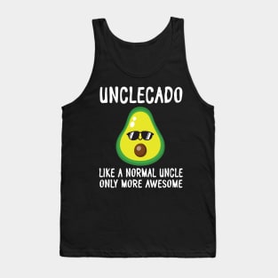 Unclecado Like A Normal Uncle Only More Awesome Avocado Aunt Tank Top